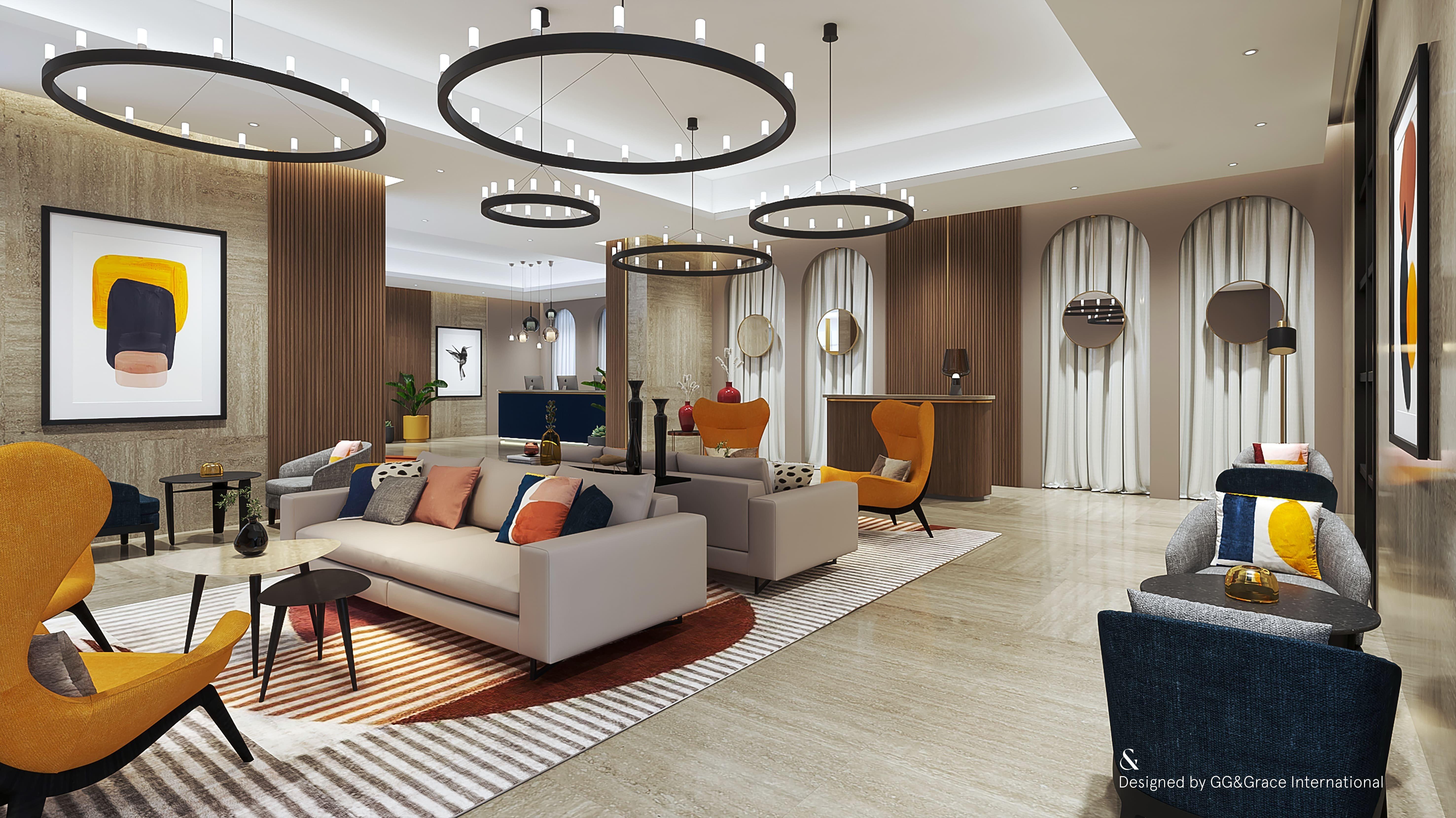 Voco Doha West Bay Suites By Ihg Exterior photo 3D interior rendering