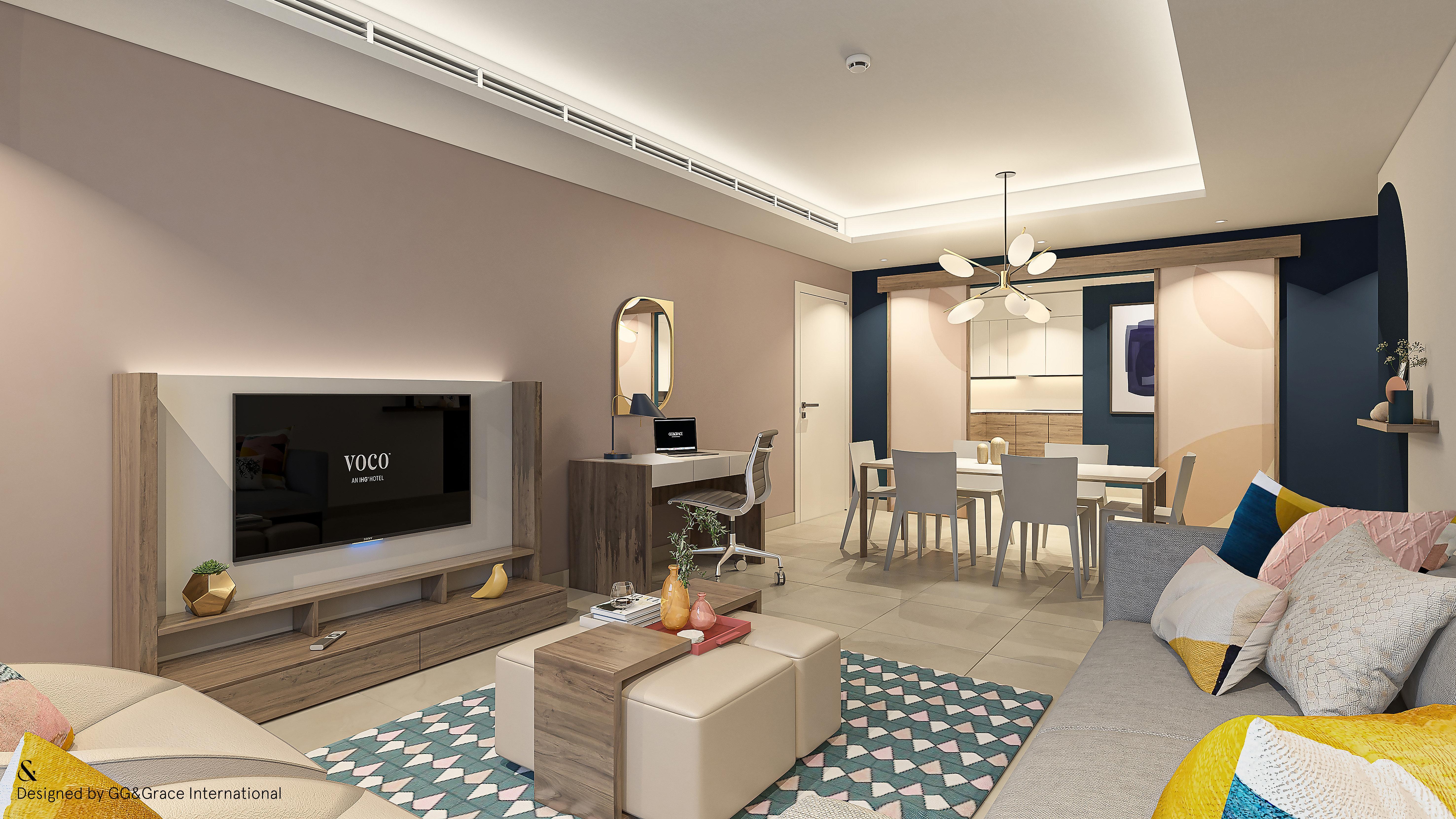 Voco Doha West Bay Suites By Ihg Exterior photo 3D Interior Rendering