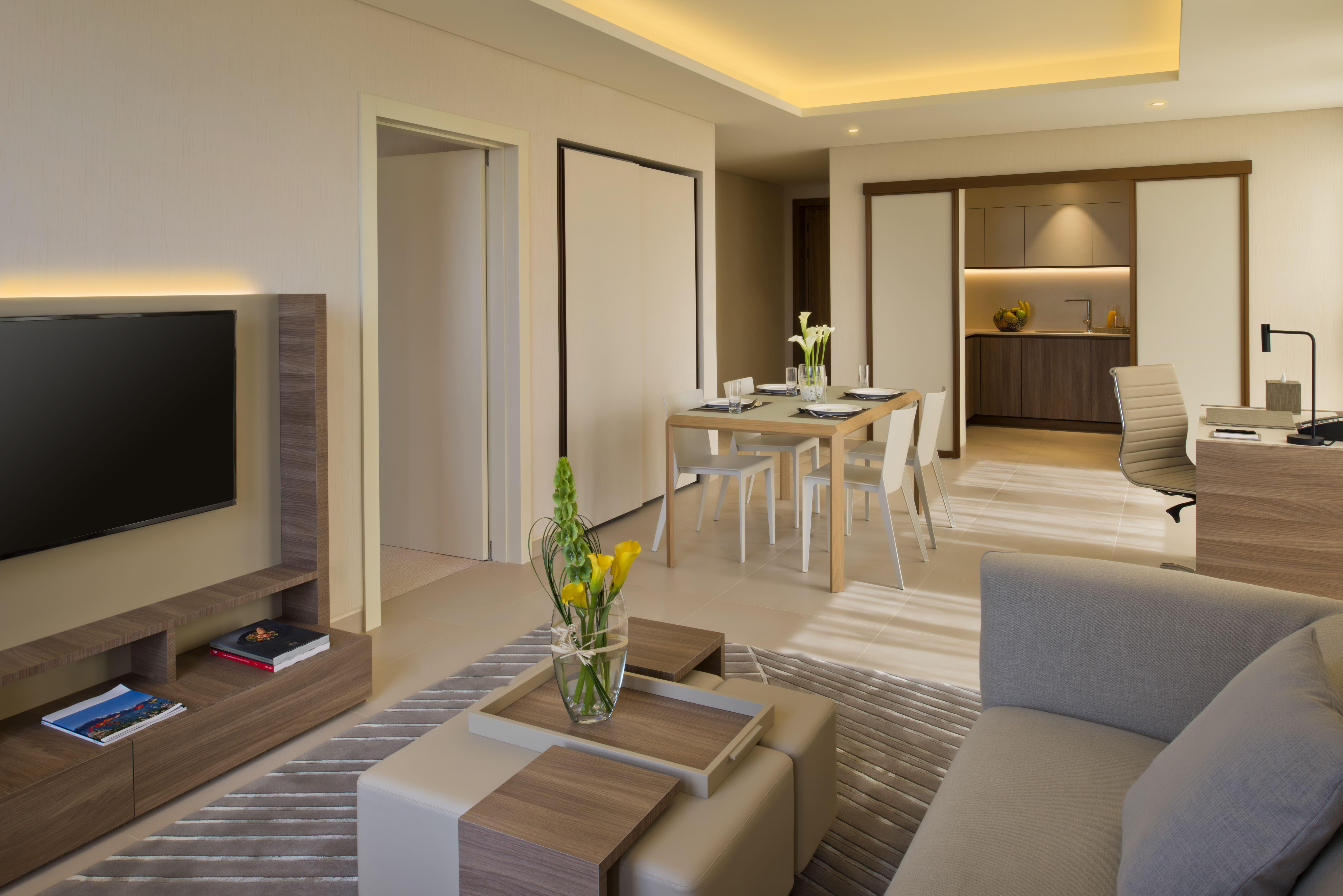 Voco Doha West Bay Suites By Ihg Exterior photo A suite at the hotel